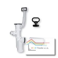 Sifon drez.nerez,prač.vývod a prepad,manžeta 50/40,zátka s uškom